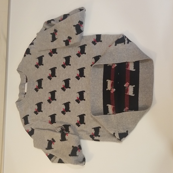 Charter Club Gray Sweater with Dog Motif - Picture 3 of 5